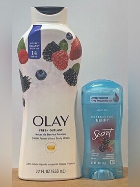 Olay Body Wash & Secret Deodorant Berry Duo